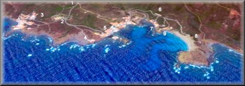 Puerto de mao, vista aerea del puerto, su extencion ronda los cinco km, sobre la que esta la poblacion de es castel y la ciudad de mahon capital de menorca
